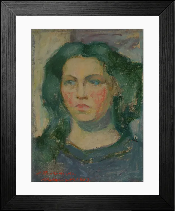 Framed Print : Portrait of Alma Rydeng (later Lönnberg), 1913. Creator: Jalmari Ruokokoski Framed Print : Portrait of Alma Rydeng (later Lönnberg), 1913. Creator: Jalmari Ruokokoski