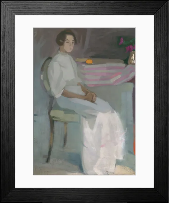 Framed Print : Costume Picture II, 1909. Creator: Helene Schjerfbeck Framed Print : Costume Picture II, 1909. Creator: Helene Schjerfbeck
