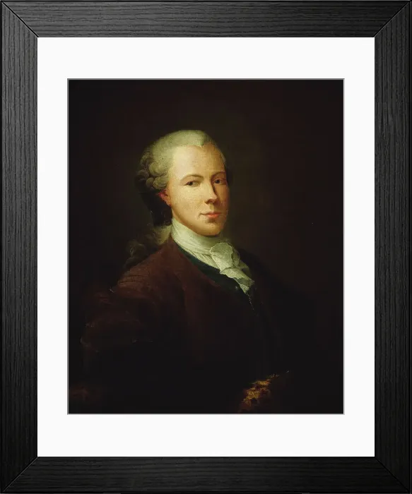 Framed Print : Portrait of a Man, 1754. Creator: Isak Wacklin Framed Print : Portrait of a Man, 1754. Creator: Isak Wacklin