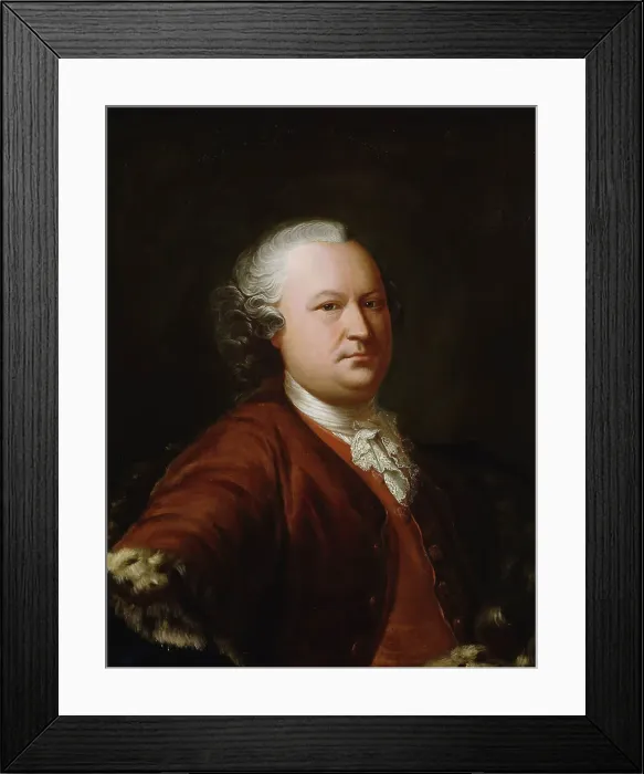Framed Print : Portrait of a Man, 1757. Creator: Isak Wacklin Framed Print : Portrait of a Man, 1757. Creator: Isak Wacklin