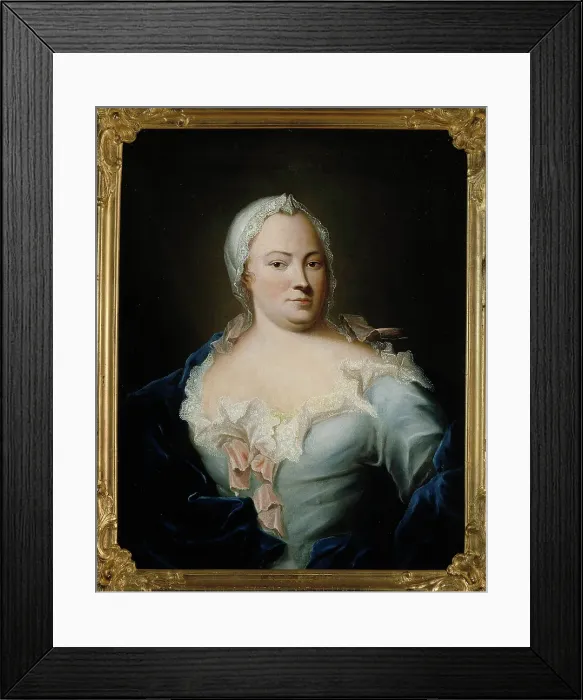 Framed Print : Portrait of a Woman, 1755. Creator: Isak Wacklin Framed Print : Portrait of a Woman, 1755. Creator: Isak Wacklin