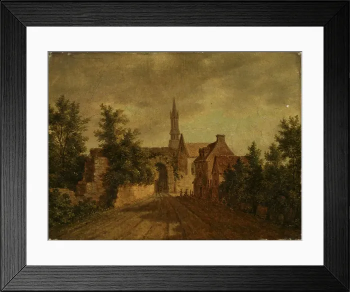 Framed Print : The city gate, Senlis, 1700-1799. Creator: I.M Framed Print : The city gate, Senlis, 1700-1799. Creator: I.M