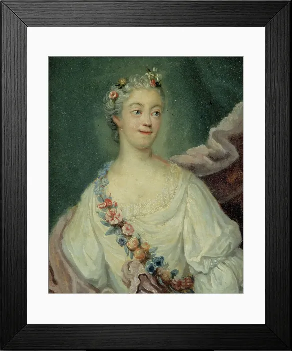 Framed Print : Ulrika Lovisa Tessin, c1730s. Creator: Jakob Bjork Framed Print : Ulrika Lovisa Tessin, c1730s. Creator: Jakob Bjork