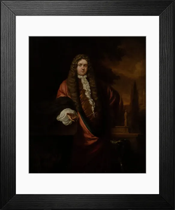 Framed Print : Portrait of a man, c1700. Creator: Jan Weenix Framed Print : Portrait of a man, c1700. Creator: Jan Weenix