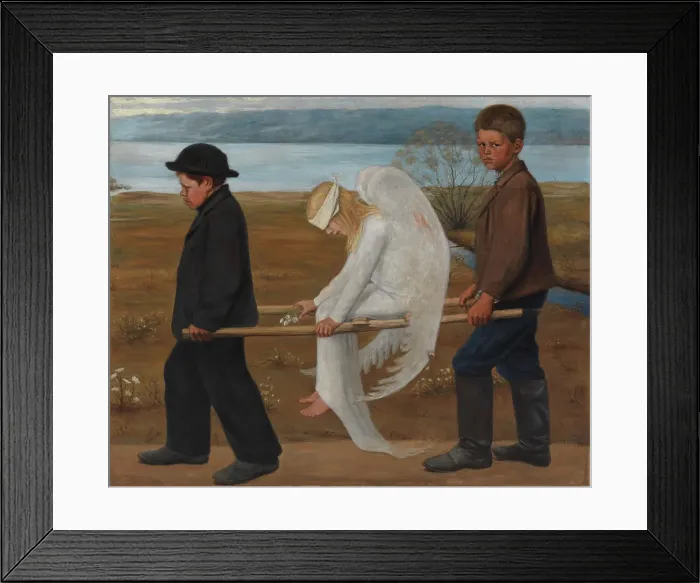 Framed Print : The Wounded Angel, 1903. Creator: Hugo Simberg Framed Print : The Wounded Angel, 1903. Creator: Hugo Simberg