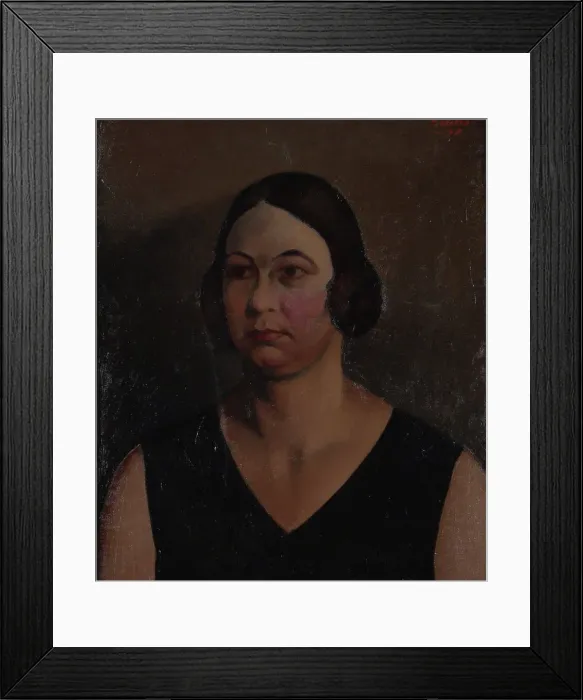 Framed Print : Portrait of a Woman (Mrs. Lönngren), 1930. Creator: Ilmari Aalto Framed Print : Portrait of a Woman (Mrs. Lönngren), 1930. Creator: Ilmari Aalto