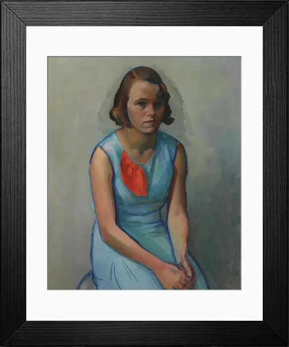 Framed Print : Girl Sitting, 1933. Creator: Ilmari Aalto Framed Print : Girl Sitting, 1933. Creator: Ilmari Aalto