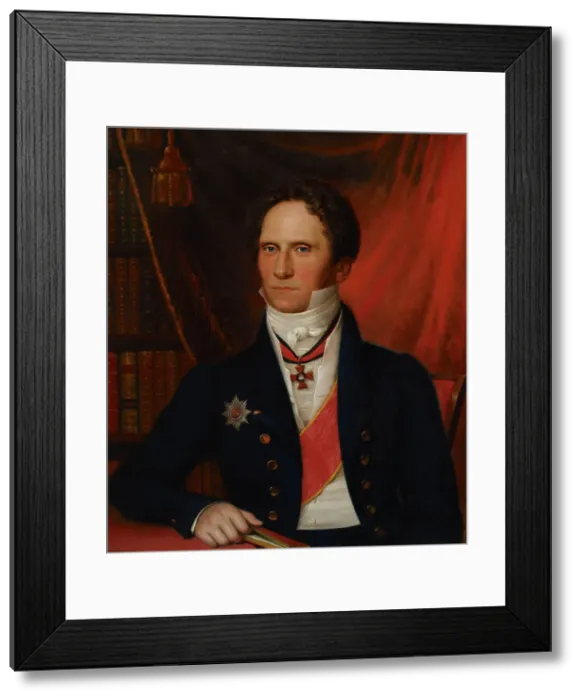 Framed Print : Portrait of Baron Carl Johan Walleen, c1810s. Creator: Johan Erik Lindh Framed Print : Portrait of Baron Carl Johan Walleen, c1810s. Creator: Johan Erik Lindh