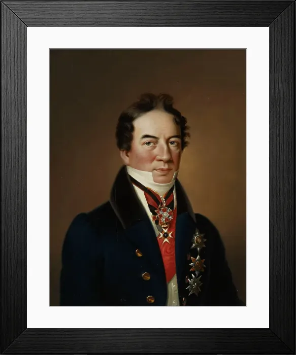 Framed Print : Portrait of Count R. H. Rehbinder, c1820. Creator: Johan Erik Lindh Framed Print : Portrait of Count R. H. Rehbinder, c1820. Creator: Johan Erik Lindh