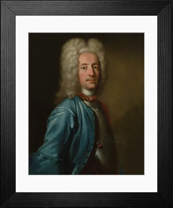 Framed Print : Colonel Henrik Falkenberg af Balby, 1725. Creator: Johan Henrik Scheffel Framed Print : Colonel Henrik Falkenberg af Balby, 1725. Creator: Johan Henrik Scheffel