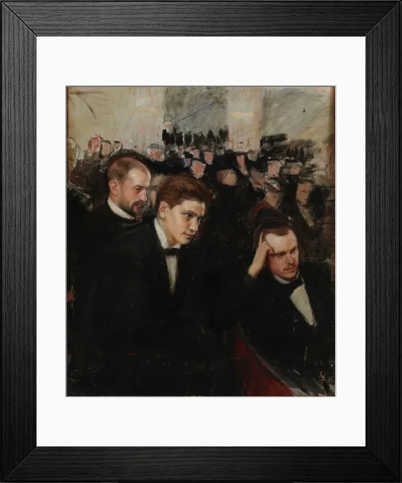 Framed Print : Listeners of Music, 1897. Creator: Magnus Enckell Framed Print : Listeners of Music, 1897. Creator: Magnus Enckell