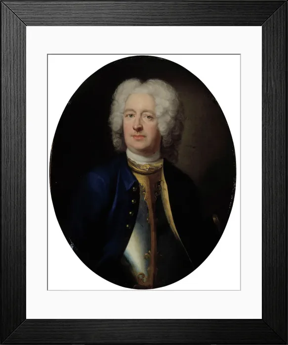 Framed Print : Major-general Simon Jacob Wennerstedt, 1731. Creator: Johan Henrik Scheffel Framed Print : Major-general Simon Jacob Wennerstedt, 1731. Creator: Johan Henrik Scheffel