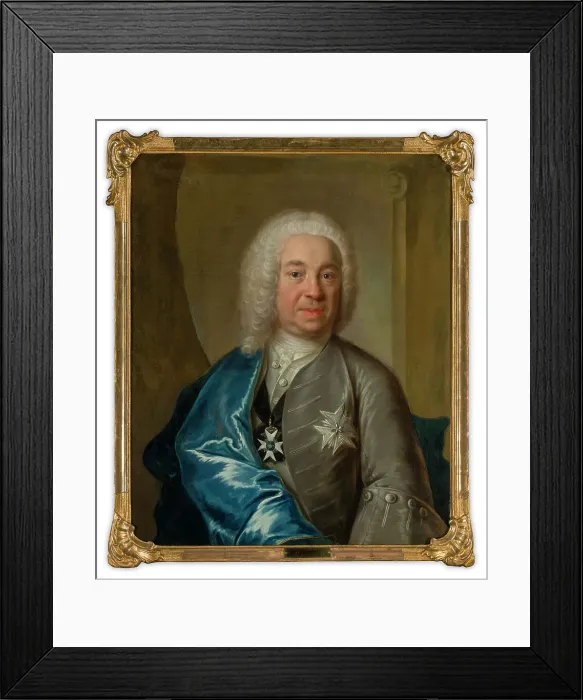 Framed Print : Baron Leonard Klinckowström, 1756. Creator: Johan Henrik Scheffel Framed Print : Baron Leonard Klinckowström, 1756. Creator: Johan Henrik Scheffel