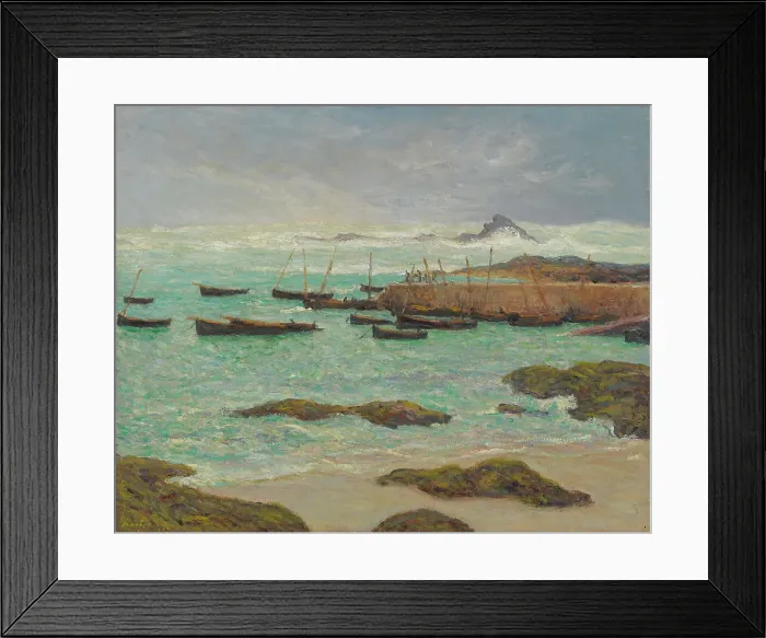 Framed Print : St. Guénole, 1899. Creator: Maxime Emile Louis Maufra Framed Print : St. Guénole, 1899. Creator: Maxime Emile Louis Maufra