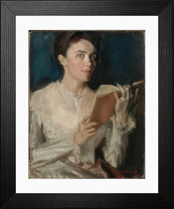 Framed Print : Portrait of Mrs E. Gadolin-Lagervall, 1901. Creator: Magnus Enckell Framed Print : Portrait of Mrs E. Gadolin-Lagervall, 1901. Creator: Magnus Enckell