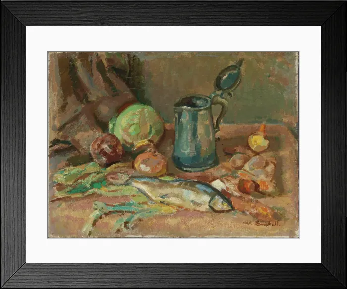 Framed Print : Still Life, 1912. Creator: Magnus Enckell Framed Print : Still Life, 1912. Creator: Magnus Enckell