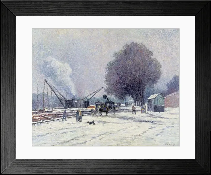 Framed Print : The Boulogne Embankment, 1905. Creator: Maximilien Luce Framed Print : The Boulogne Embankment, 1905. Creator: Maximilien Luce