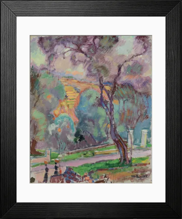 Framed Print : Park View from San Remo, 1913. Creator: Magnus Enckell Framed Print : Park View from San Remo, 1913. Creator: Magnus Enckell
