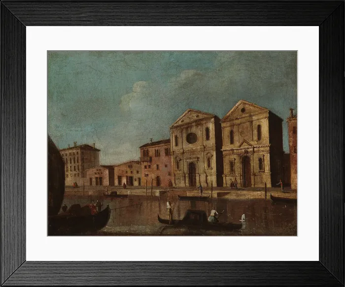 Framed Print : Canal view from Venice, c1740s. Creator: Unknown Framed Print : Canal view from Venice, c1740s. Creator: Unknown