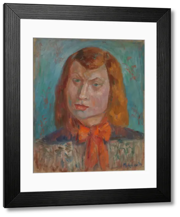 Framed Print : Red Bow, 1920-1940. Creator: Meri Genetz Framed Print : Red Bow, 1920-1940. Creator: Meri Genetz