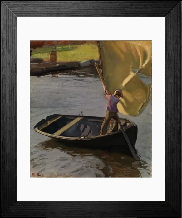 Framed Print : Boy and Sail, 1902. Creator: Magnus Enckell Framed Print : Boy and Sail, 1902. Creator: Magnus Enckell