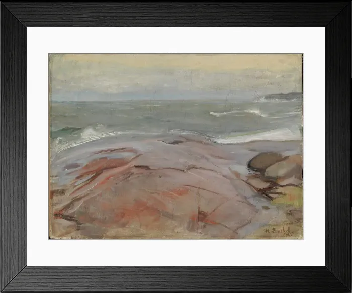 Framed Print : Seaside Landscape from Suursaari Island, 1905. Creator: Magnus Enckell