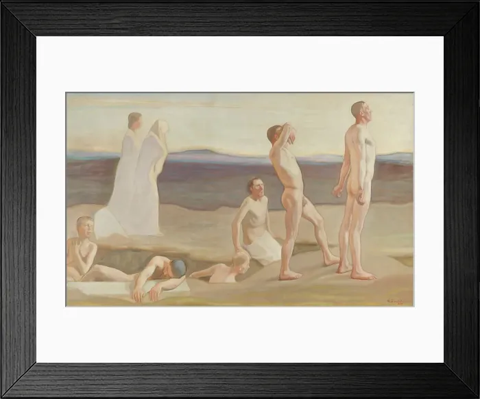 Framed Print : Resurrection, study for the left side of the altarpiece at Tampere Cathedral, 1907. Creator: Magnus Enckell Framed Print : Resurrection, study for the left side of the altarpiece at Tampere Cathedral, 1907. Creator: Magnus Enckell