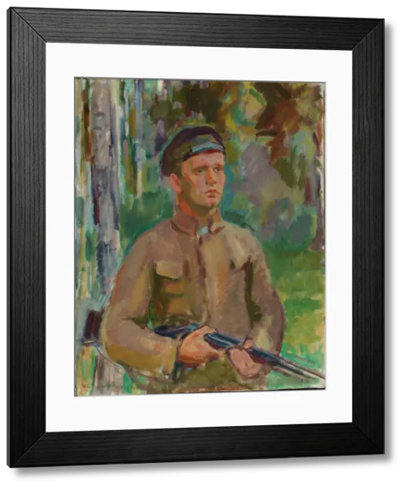 Framed Print : Hunter (forester Gunnar Arnkil), 1919. Creator: Magnus Enckell Framed Print : Hunter (forester Gunnar Arnkil), 1919. Creator: Magnus Enckell