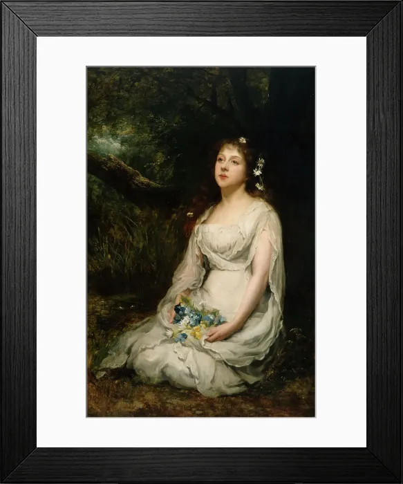 Framed Print : Ophelia, c1870s. Creator: Joseph Mordecai Framed Print : Ophelia, c1870s. Creator: Joseph Mordecai