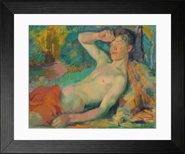 Framed Print : Awakening Faun, 1914. Creator: Magnus Enckell Framed Print : Awakening Faun, 1914. Creator: Magnus Enckell