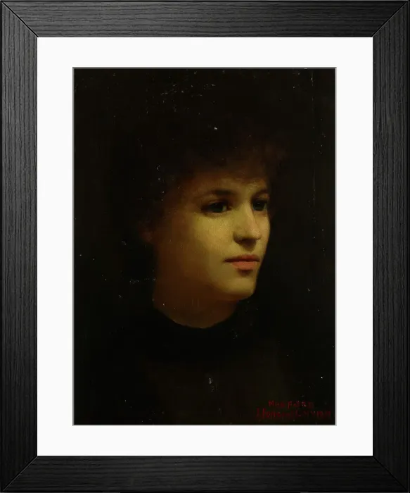Framed Print : Portrait of the Artist's Wife, 1891. Creator: Juho Forsell Framed Print : Portrait of the Artist's Wife, 1891. Creator: Juho Forsell