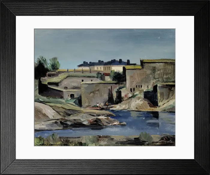 Framed Print : Landscape of Suomenlinna, 1933. Creator: Juho Salminen Framed Print : Landscape of Suomenlinna, 1933. Creator: Juho Salminen