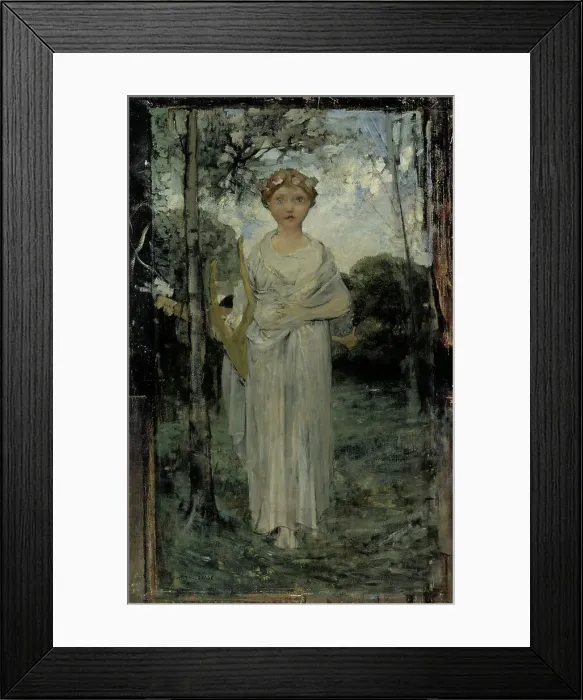 Framed Print : Muse, Study, 1870-1884. Creator: Jules Bastien-Lepage Framed Print : Muse, Study, 1870-1884. Creator: Jules Bastien-Lepage