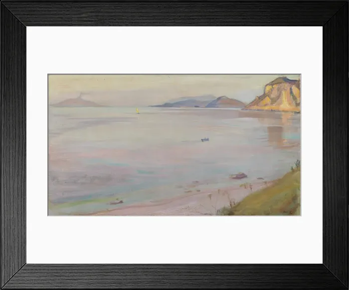Framed Print : Gulf of Naples, 1905. Creator: Magnus Enckell Framed Print : Gulf of Naples, 1905. Creator: Magnus Enckell