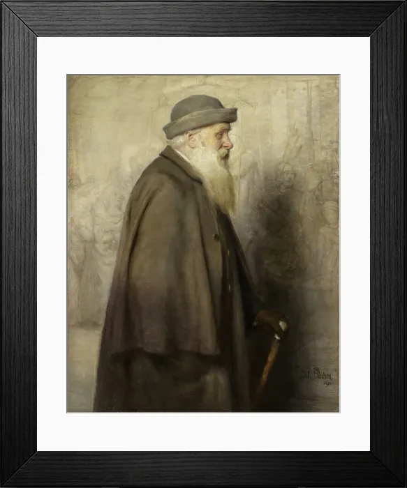Framed Print : Portrait of the Danish Artist Lorens Frölich, 1890. Creator: Julius Paulsen Framed Print : Portrait of the Danish Artist Lorens Frölich, 1890. Creator: Julius Paulsen