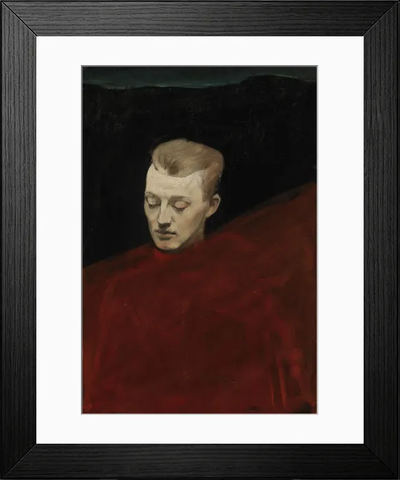 Framed Print : Head (Bruno Aspelin), 1894. Creator: Magnus Enckell Framed Print : Head (Bruno Aspelin), 1894. Creator: Magnus Enckell