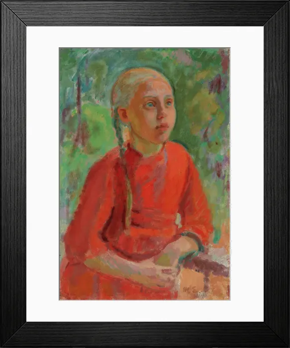 Framed Print : Lempi (from Kuorsalo), 1914. Creator: Magnus Enckell