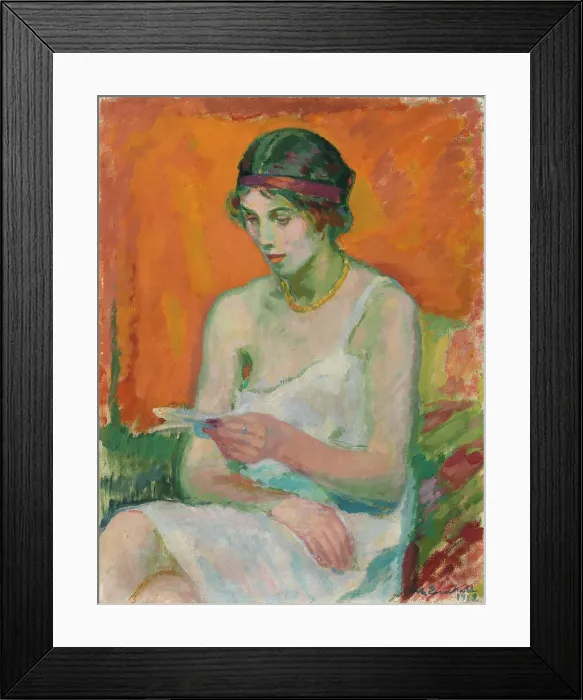 Framed Print : Woman in her Petticoat, 1912. Creator: Magnus Enckell Framed Print : Woman in her Petticoat, 1912. Creator: Magnus Enckell