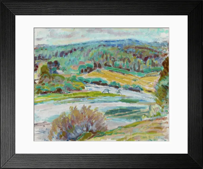 Framed Print : Autumn Landscape, 1915. Creator: Magnus Enckell Framed Print : Autumn Landscape, 1915. Creator: Magnus Enckell