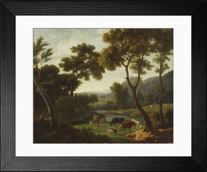 Framed Print : An Idealistic Landscape, c1800s. Creator: Nicolas-Didier Boguet Framed Print : An Idealistic Landscape, c1800s. Creator: Nicolas-Didier Boguet