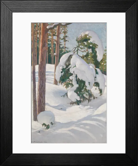 Framed Print : Winter Landscape, 1904. Creator: Vaino Blomstedt Framed Print : Winter Landscape, 1904. Creator: Vaino Blomstedt