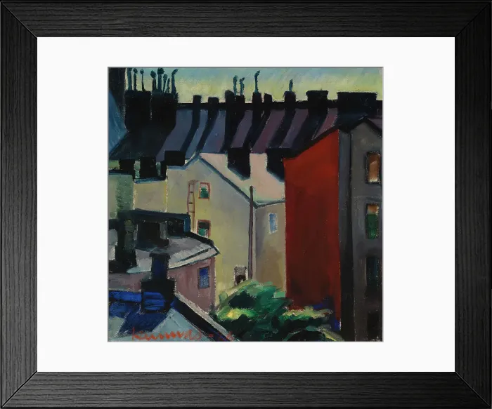 Framed Print : Townscape, 1926. Creator: Vaino Kunnas Framed Print : Townscape, 1926. Creator: Vaino Kunnas