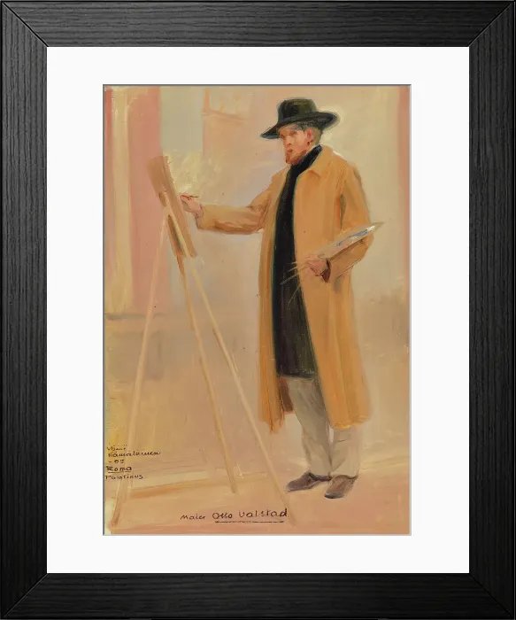 Framed Print : Portrait of the Painter Otto Valstad, 1902. Creator: Vaino Hamalainen Framed Print : Portrait of the Painter Otto Valstad, 1902. Creator: Vaino Hamalainen