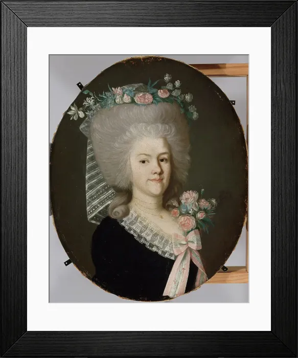 Framed Print : Brita Elisabet Gyllenspetz, 1785-1787. Creator: Nils Schillmark Framed Print : Brita Elisabet Gyllenspetz, 1785-1787. Creator: Nils Schillmark