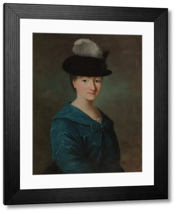 Framed Print : Portrait of Christina Agatha Silfersparre, 1760-1769. Creator: Nils Schillmark Framed Print : Portrait of Christina Agatha Silfersparre, 1760-1769. Creator: Nils Schillmark