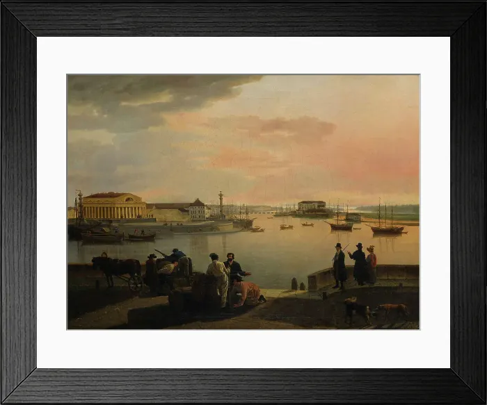 Framed Print : A view from St. Petersburg, 1817. Creator: Sil'vestr Shchedrin Framed Print : A view from St. Petersburg, 1817. Creator: Sil'vestr Shchedrin