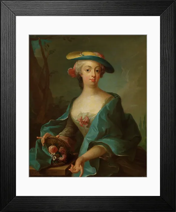 Framed Print : Portrait of a Lady, 1740. Creator: Olof Arenius Framed Print : Portrait of a Lady, 1740. Creator: Olof Arenius