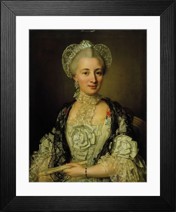 Framed Print : Portrait of a Lady, c1765-1775. Creator: Ulrika Fredrika Pasch Framed Print : Portrait of a Lady, c1765-1775. Creator: Ulrika Fredrika Pasch