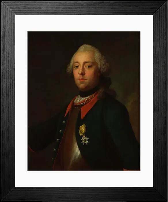 Framed Print : Lieutenant Carl de Geer, at the earliest 1748. Creator: Olof Arenius Framed Print : Lieutenant Carl de Geer, at the earliest 1748. Creator: Olof Arenius
