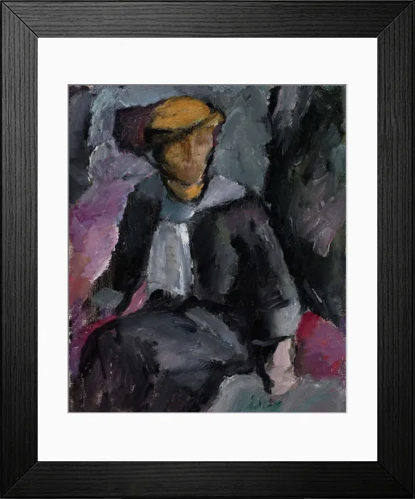 Framed Print : Seated Lady, 1913. Creator: Valle Rosenberg Framed Print : Seated Lady, 1913. Creator: Valle Rosenberg